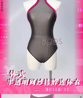D.Va Overwatch Cosplay Magical Girl Costume High quality leather dress wig prop sock gloves set Halloween fashion women uniform