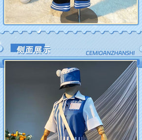 Game Identity V Cosplay Costumes Postman Victor Grantz Cosplay Costume Survivor Uniform Suits Clothes Blue Uniform
