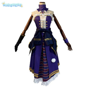 Identity Ⅴ Patricia Dorval Enchantress Cosplay Costume Halloween party new dress jacket gloves glasses prop set women uniform