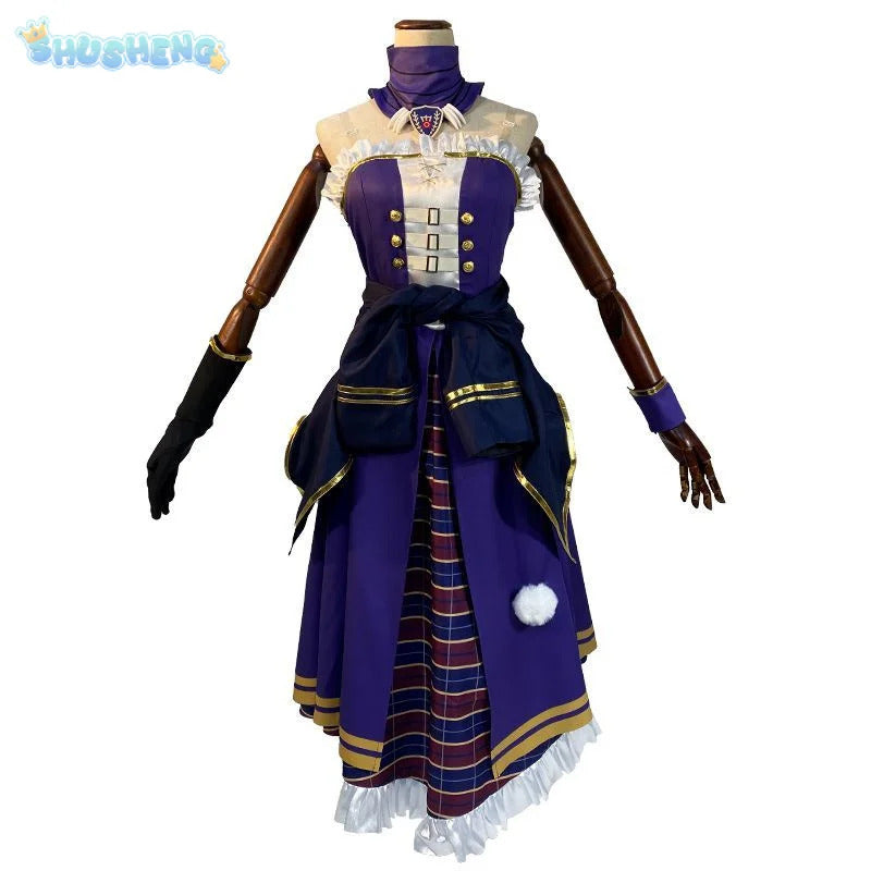 Identity Ⅴ Patricia Dorval Enchantress Cosplay Costume Halloween party new dress jacket gloves glasses prop set women uniform