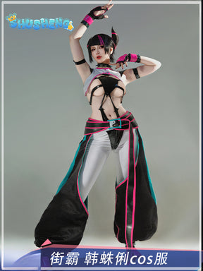 Games Anime New Street Fighter Cos Costumes Juri Han Cosplay Character Uniform Performance Clothes Halloween Carnival