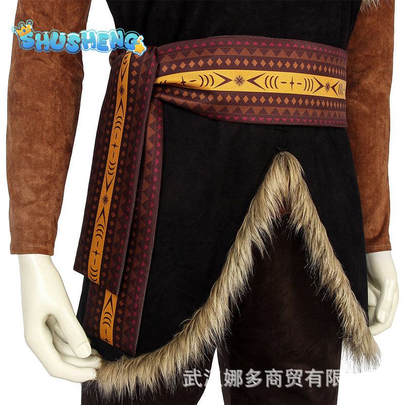 Hot Selling Anime Movie Costume Halloween Clothes Frozen Kristoff Cosplay Costume for Men