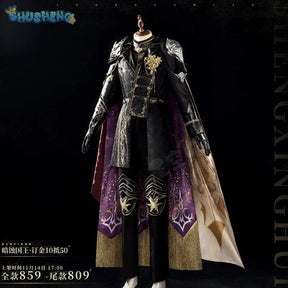 Shusheng-R Love and Deepspace Xavier Cosplay Costume Halloween Men's Fantasy Uniform Coat Props Shoes Accessories Set