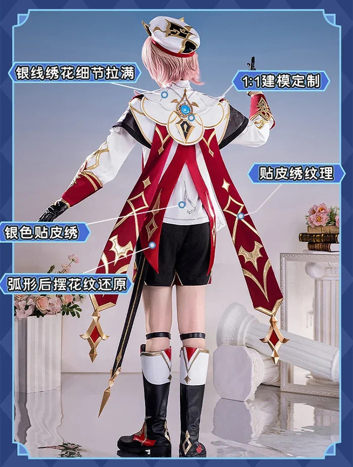 Genshin Impact Dahlia Cosplay Costume New Skins Uniform Hat Festival Halloween Party for Women Men Carnival Outfit