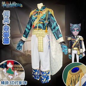 Shusheng-N Game Identity Ⅴ Naib Subedar Mercenary Cosplay Costume Halloween New Fashion Coat Pants Props Wig Men Women Uniform Set S-XXL