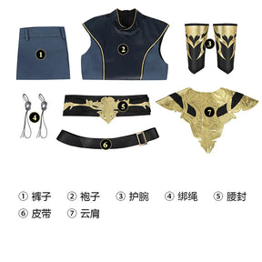 The Dark Urge Cosplay Costume BG3 Male White Dragonborn and a Sorcerer Outfits Shoes Full Set Halloween Carnival Party Clothing