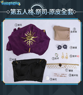 Fiona Gilman Cosplay Costume Game Identity V Priestess Cosplay Dress Party Suit Halloween Carnival Uniforms Custom Made