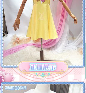 Shusheng-R Anime Pripara Manaka Laala Childhood Cchool Uniform Cosplay Costume S-XXL