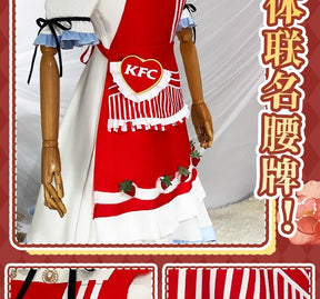 Identity V Grace Naiad Game Suit Sweet Lovely Maid Dress Cosplay Costume Halloween Party Role Play Outfit Women