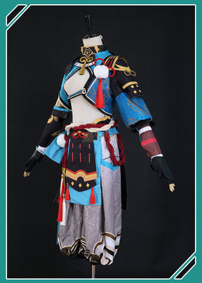 Game Genshin Impact Gorou Cosplay Costume Men Combat Uniform Fox Boy Costume Halloween Women Cosplay Costume Full Set