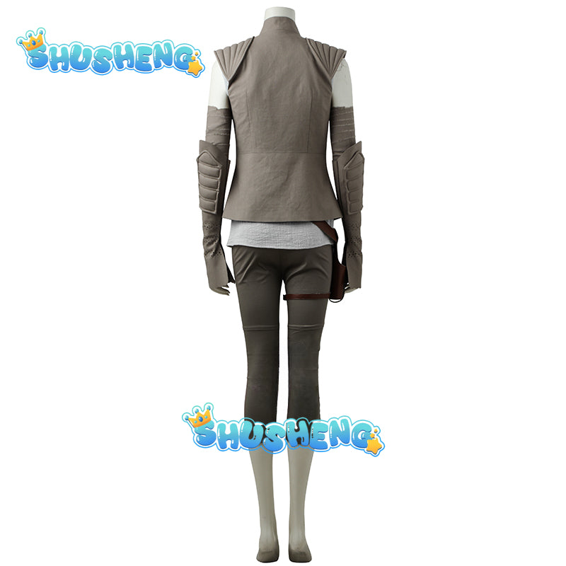 Rey Cosplay Pants Top Belt Fantasia Female Outfit Women Halloween Messenger Bag Movie Space Battle Fantasy Disguise Costume