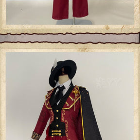 Identity V Norton Campbell Prospector Cosplay Costume Coat shirt shawl vest tie hat props Halloween gorgeous knight uniform set