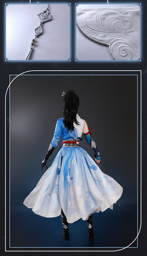 Justina Gu Cosplay Costume Naraka Bladepoint Cosplay Dree Full Set Hallowmas Christmas Role Play Women New Arrival