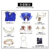 Game Identity V Cosplay Ada Mesmer Costume Purple Dress Elegant Clothes Psychologist Role Play Outfit Full Set for Women