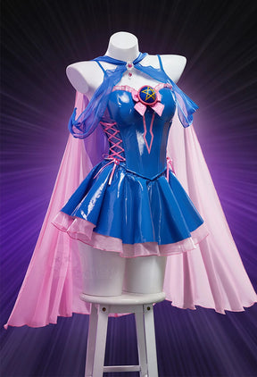 Black Magician Girl BMG Cosplay Dark Magician Girl DMG Costume Sweet leather top skirt headwear prop set Halloween women uniform