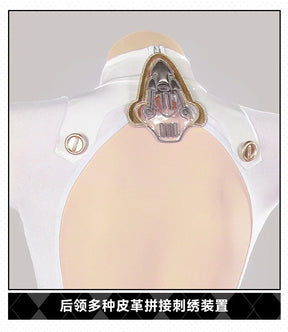 Game Azur Lane Admiral Nakhimov Cosplay Costume Women's sexy white tight fitting clothes tail props wig set Halloween uniform