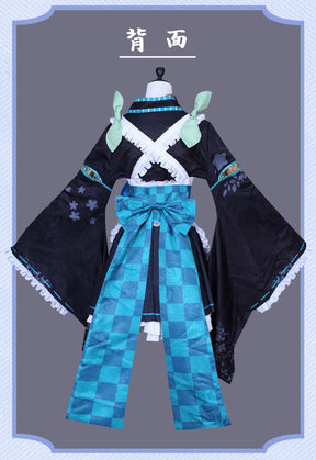 Anime Virtual Idol Pomu Rainpuff Cosplay Costume NIJISANJI EN Lazulight Member Maid Attire Lolita Woman Kawaii Party Suit