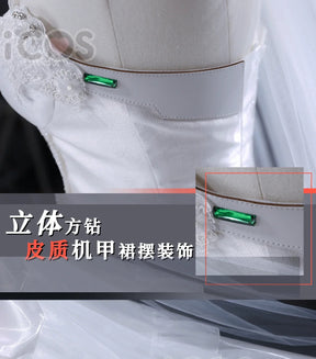 DARLING in the FRANXX Zero Two Cosplay Costume 02 Wedding Dress Uniform Halloween Carnival Party Christmas Play Role  Clothing
