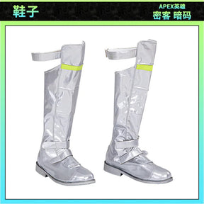 New Game Apex Legends Crypto Tae Joon Park Cosplay Costume Shoes, knee pads, props, Halloween party men's set complete set