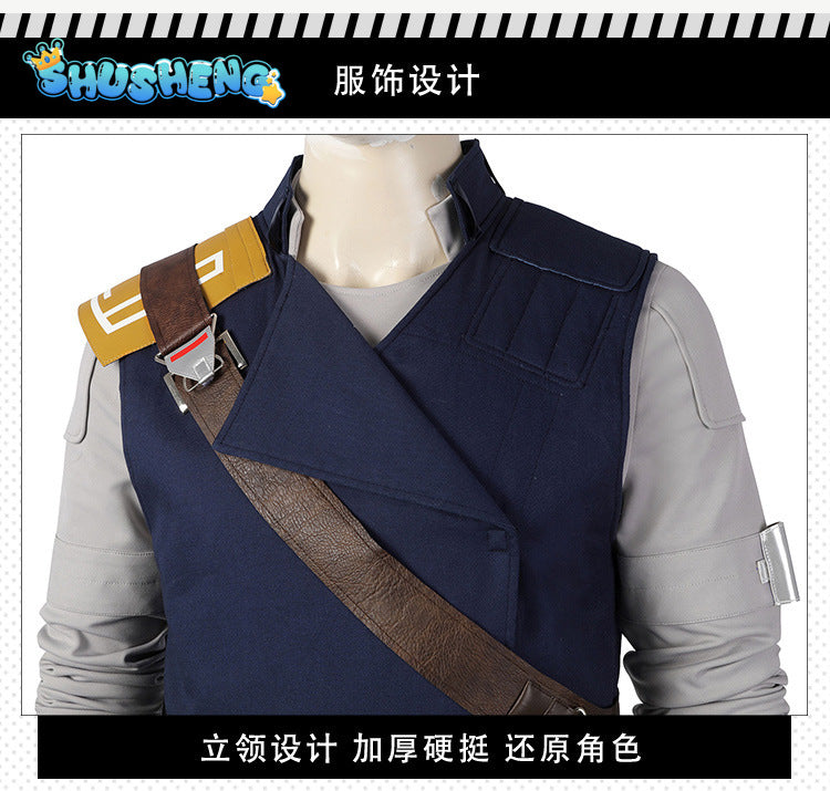 StarWars Jedi Fallen Order Cal Kestis Cosplay Costume Halloween Party Costumes Super Men Battle Suit Costume