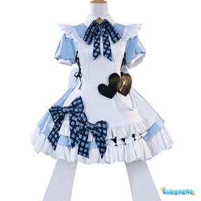Love Live u's GiGO Cafe Kousaka Honoka Minami Kotori Sonoda Umi Apron Maid Dress Uniform Outfits Anime Cosplay Costumes