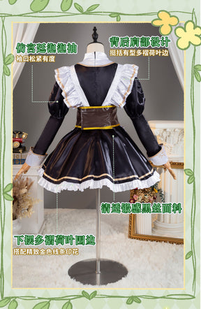 Game Identity V Gardener Emma Woods Steampunk Maid Cosplay Costume Maid Dress For Girls Halloween Costume