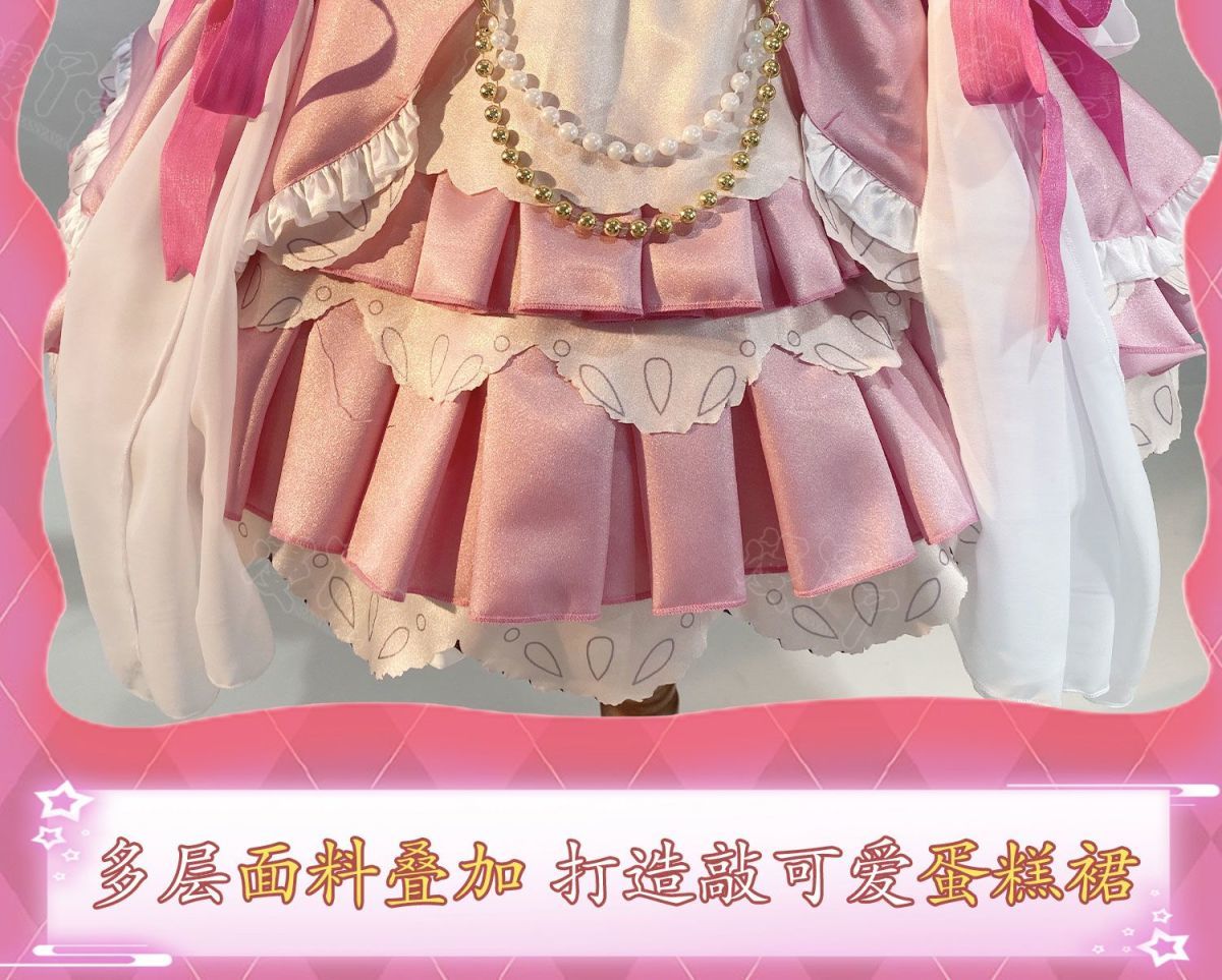 Hoshimiya Ichigo Cosplay Anime Aikatsu!Costume Sweet Lolita with Wings for Hallowmas Christmas Role Play Women