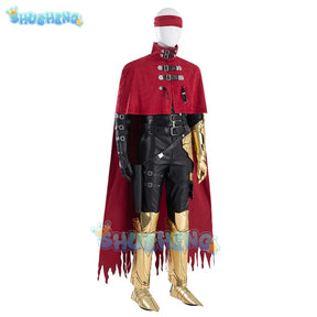 Vincent Valentine Cosplay Costume Adult Men Halloween Game Final Fantasy VII Vincent Red Cloak Outfits Suit