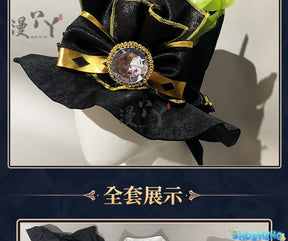 Game Identity V Demi Bourbon Cosplay Costume Barmaid True Proof New Skin Uniforms Costume Suits Black Clothes