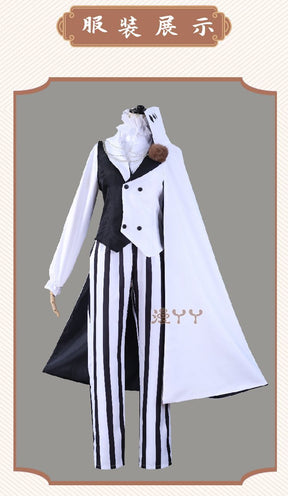 Nikolai Gogol Cosplay Costume Anime Bungou BSD Season 4 Nikolai Cosplay Cloak Cape Uniform Suit Halloween