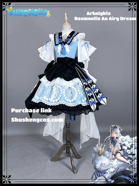 Game Cosplay Series:  Arknights-Rosmontis （An Airy Dream） Cosplay Sweet Costume Shushengcos