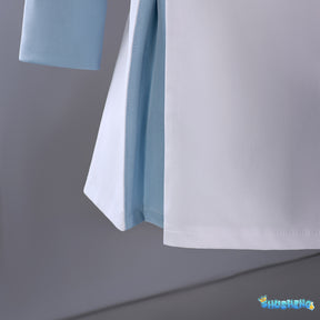 KINOMOTO SAKURA Blue White Dating Dress Variety Sakura Anime Clothing Two-Dimensional game Halloween Uniform