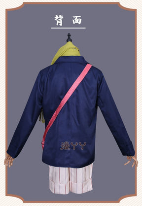 Anime Bungou Stray Dogs Yumeno Kyusaku Cosplay Costume and Doll Toy Hat Backpack Scarf Full Set Custome Made