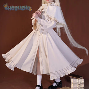 Kasugano so cosplay anime yosuno Sora costume high quality rabbit ear cloak Lolita white dress Halloween uniform in stock