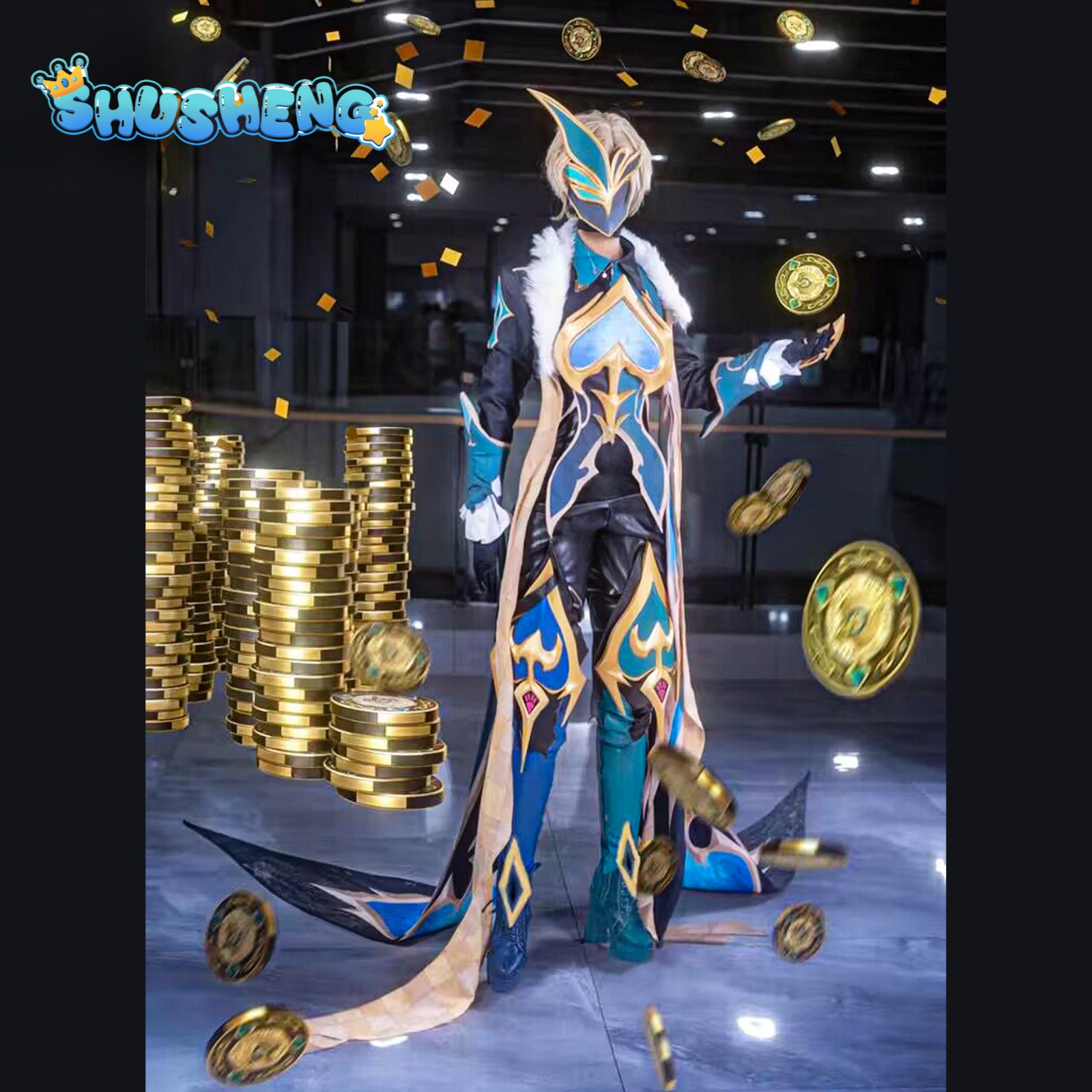 Aventurine Cosplay Costume Game Honkai Star Rail Suit Watch Wig Free Watches Anime Halloween Costumes Men Game Character Outfits