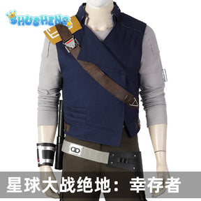 StarWars Jedi Fallen Order Cal Kestis Cosplay Costume Halloween Party Costumes Super Men Battle Suit Costume