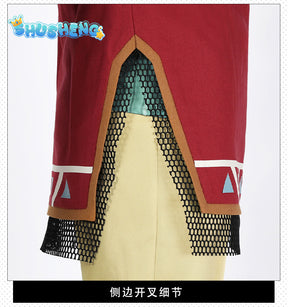 Kingdom Cosplay Disguise Link Hylian Cosplay Costume Hylian Tunic Hood Design Outfit and Accessories Custom Size for Man