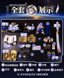 Shusheng-R Honkai:Star Rail Cipher Cosplay Costume Cos Game Anime Party Uniform Hallowen Play Role Clothes Clothing