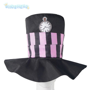 Game Alice: Madness Returns Cosplay Costume Alice Hat, Belt, Tie, Gloves, Halloween Party Magician Uniform Woman man Set S-XXXL