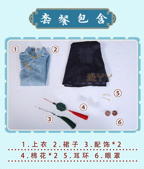 Identity V Qi Shiyi Antiquarian Game Suit Cheongsam Uniform Cosplay Costume Halloween Party Outfit Women