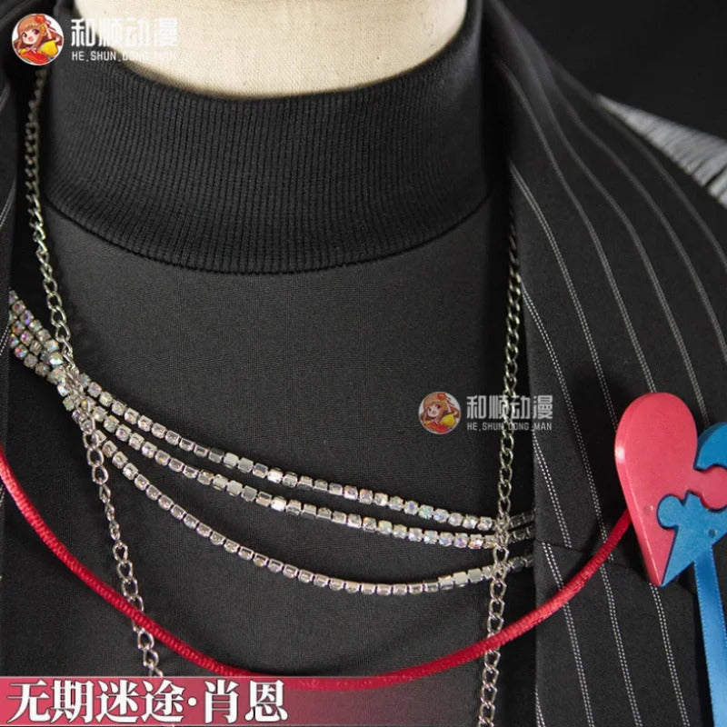 Game Path to Nowhere  MBCC-S-885 Sean Cosplay Costume Hat necklace belt jacket props wig set Halloween men women uniform
