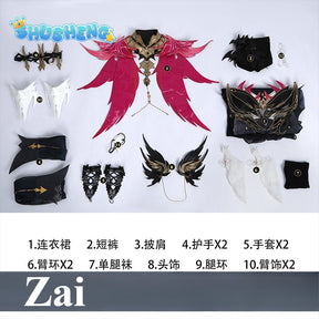 Naraka: Bladepoint Zai Cosplay Costume Anime Game Zai Sexy Dress Women Halloween Costumes