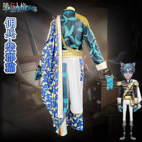 Shusheng-N Game Identity Ⅴ Naib Subedar Mercenary Cosplay Costume Halloween New Fashion Coat Pants Props Wig Men Women Uniform Set S-XXL