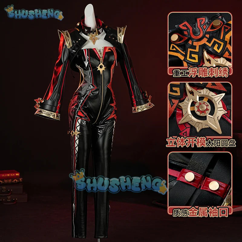 Shusheng Genshin Impact Mavuika Pyro Archon Cosplay Costume Cos Game Anime Party Uniform Hallowen Play Role Clothes Clothing