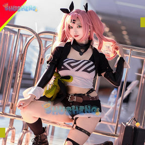 Game Zenless Zone Zero Nicole Demara Cosplay Costume Pink Wig Halloween Cute Girl Women New Year Party Cosplay Shorts Sexy Suit