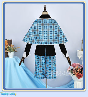 Hotori Tadase Cosplay Anime Shugo Chara! Costume Shawl Blue School Uniform Pant Suit Shirt Shorts Tie Roleplay Suits