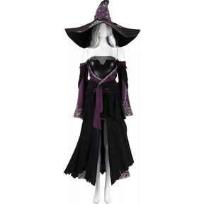 Shusheng-R Elden Ring Recluse NIGHTREIGN Full Set Dress Uniform Props Accessories Women Halloween Carnival Party