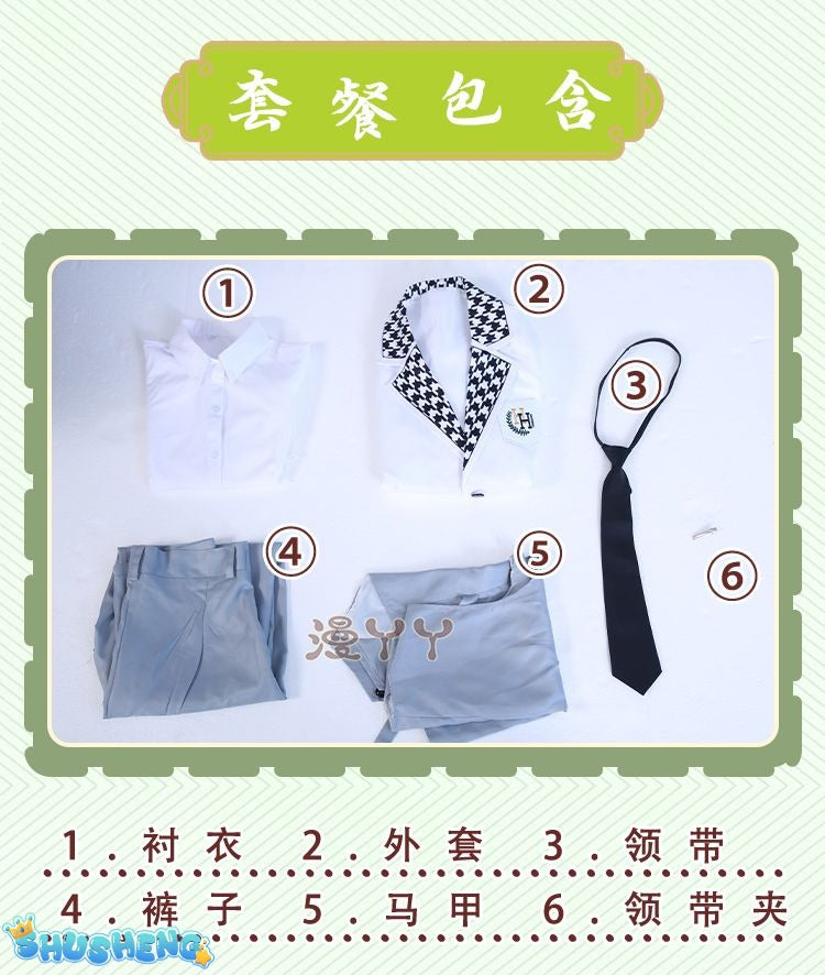 Blue Lock Anime Cosplay Costume Reo Mikage DK School Uniform Embroidery Suit Rose Net Sythetic Fibers