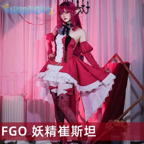 Fairy Knight Tristan Baobhan Sith FGO Cosplay Fate Grand Order Costume Gorgeous Princess Dress Accessories Halloween Uniform