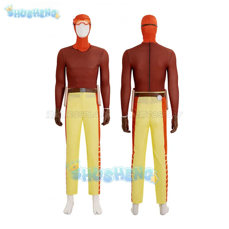 Invincible Season 3 Rex Splode Cosplay Costume Uniform Halloween Carnival Party Christmas Play Role Clothes Clothing for Men